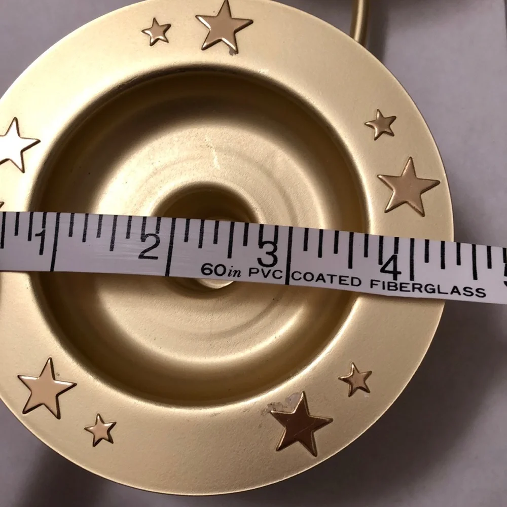 PartyLite Gold Candle Ring with Stars - Picture 5 of 8